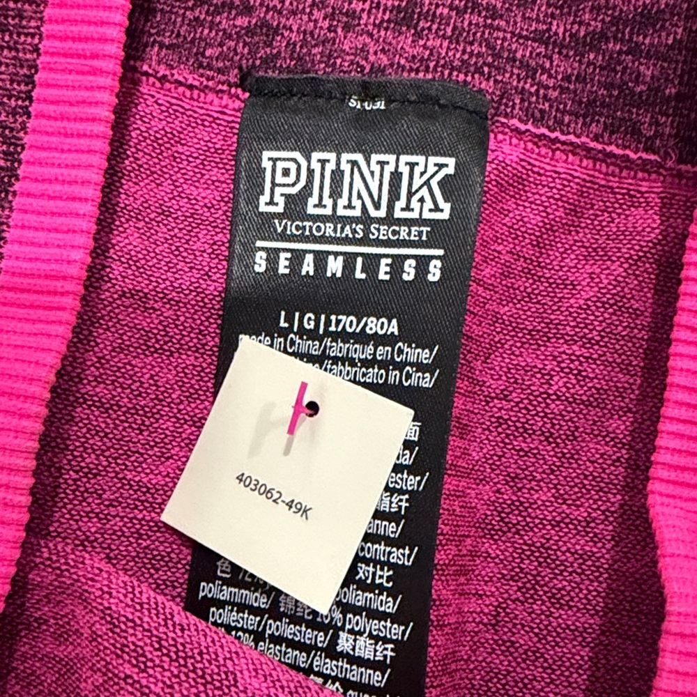 NWT PINK Victoria's Secret Pink Seamless Butt Lifting Workout Leggings - Picture 4 of 5